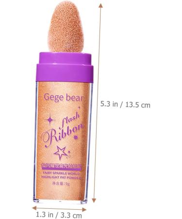 DOITOOL 3pcs Highlight Pat Powder Pat Glitter Powder Glitter Highlighter Pens Body Patting Glitter Voss Face 1 count (Pack of 1) Assorted Color - Buy Online on GoSupps.com