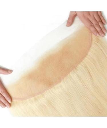 Jessica Hair 613# HD Straight 16 Inch Lace Frontal Closure - Brazilian Virgin Human Hair Frontal 150% Density - Buy Online on GoSupps.com