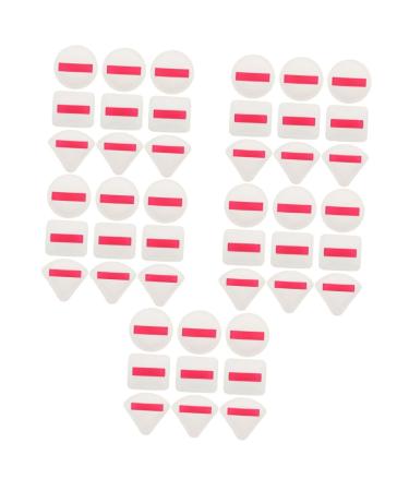 45 Pieces Sponge Pillow Powder Makeup Body Powder Puff Loose Concealer Makeup Puff Cushion Puffs Soft Cosmetic Makeup Brush Bubble Puff Girls Foundation PU Leather