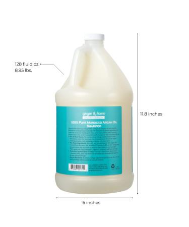 Ginger Lily Farms Salon Formula 100% Pure Morocco Argan Oil Shampoo - 1 Gallon | Vegan & Cruelty-Free | For All Hair Types - Buy Online on GoSupps.com
