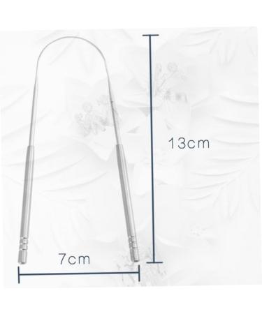 Buy Stainless Steel Tongue Scraper - Ayurvedic Tongue Cleaner for Optimal Hygiene (Silver) | International Shipping - Buy Online on GoSupps.com