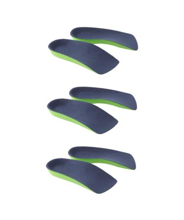 GLEAVI 3 Pairs Kickstand Orthotic Arch Supports Fallen Arches Insoles Clip Board Half Shoe Lifts Shape Leg Insoles Arch Support Shoes Pads O Legs Women's Shaping