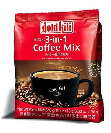 GOLD KILI INSTANT 3IN1 COFFEE MIX 30 SACHETS 540g - Buy Online on GoSupps.com