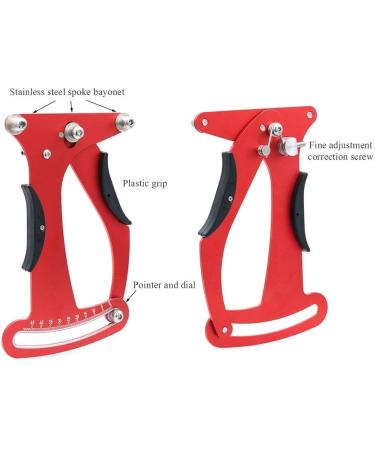 EUGNN Bicycle Tension Meter - Spokes Calibration Tool for Mountain Bike Wheels (Red) - Buy Online on GoSupps.com