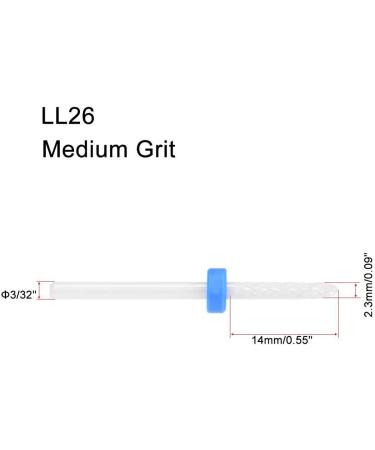 sourcing map Ceramic Nail Drill Bits 3/32 Inch (Medium Grit) Cuticle Nails File Bit for Manicure Pedicure Blue - Buy Online on GoSupps.com