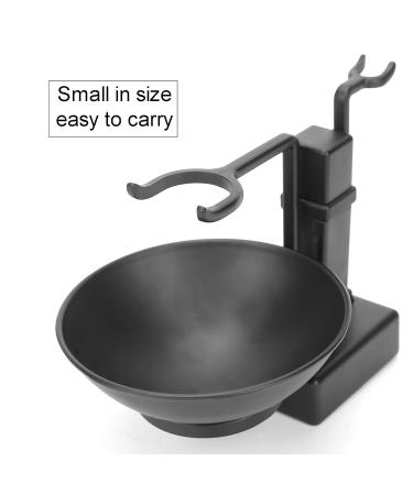 Premium Shaving Stand & Bowl Set - Men's Gift Razor & Brush Holder - Black Soap Shell Shaving Accessories - Buy Online on GoSupps.com