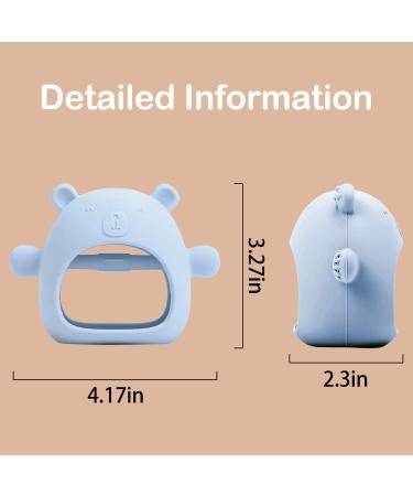 Baby Bite Glove & Bite Ring - BPA-Free Silicone Teething Toys for 3-12 Months - Soft & Safe Biting Tools by Nom - Buy Online on GoSupps.com