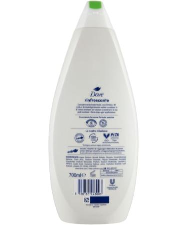  Italian Gourmet E.R. Dove Bagnodoccia Rinfrescante with Cucumbers and Green Tea Foaming Bath Foaming Baths 6 x 700 ml + Polpa Italian Gourmet 400 g - Buy Online on GoSupps.com