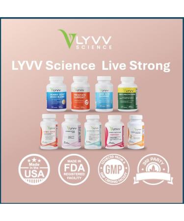 Lyvv Prostate Support with Saw Palmetto Plant Sterol Zinc Selenium Copper and More for Prostate Health and Urinary Health 90 capsuels - Buy Online on GoSupps.com