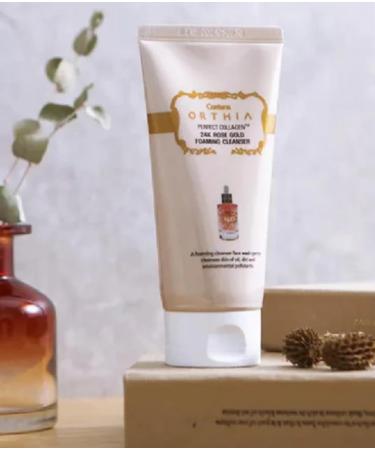 Coreana Orthia Perfect Collagen 24K Rose Gold Foaming Cleanser | Korean Cosmetic 120ml - Buy Online on GoSupps.com