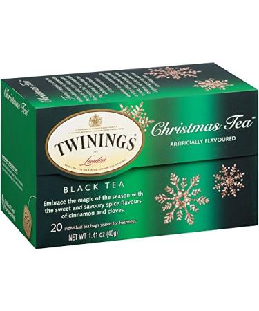 Twinings Christmas Black Tea - 20 Tea Bags (1.41 oz) | Festive Flavor - Buy Online on GoSupps.com