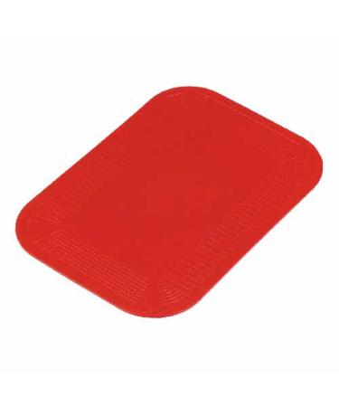 NRS Healthcare Dycem Red Non-Slip Rectangular Mat - 25 x 18 cm (10 x 7 in) Red 250 x 180 mm (10 x 7 inches)
