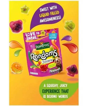 3 x Rowntree's Randoms Juicers Sweets Sharing Bag 140g Delicious Tasty And Twisty Treat Gift Hamper For Birthday Christmas Easter Sold By Kidzbuzz - Buy Online on GoSupps.com