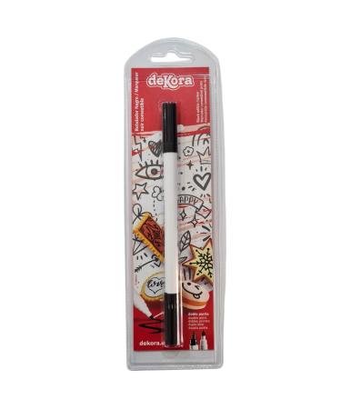 Dekora Edible Pen Black Food Coloring Marker Double Point Pen for Bakery Professional Liner for Cake Cookies and Pastries Decorating Black Color