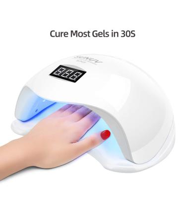 Shop 36W LED UV Nail Lamp - SUNUV Smart 2.0 for Gel Polish Timer & LCD Screen | Perfect Valentine Gift for Women & Couples - Buy Online on GoSupps.com