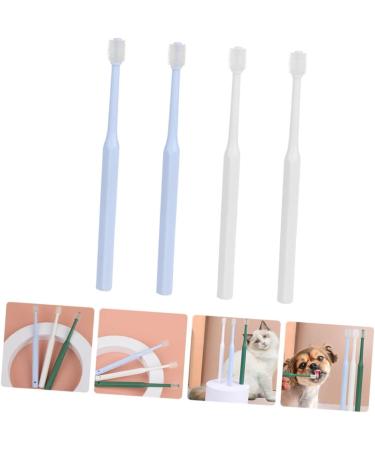 Angoily 8 pcs Cleaning Pets Manual for Portable Long Kitten Puppy Tooth Plastic Degree Cat Practical Brush 1 count (Pack of 1) Assorted Colorx2pcs - Buy Online on GoSupps.com