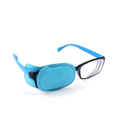 Ewinever(R) 6PCS Amblyopia Eye Patch For Glasses,Treat Lazy Eye and Strabismus for kids,No irritation to children's skin! (Blue)