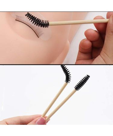 30pcs Disposable Eyelash Brush Set - Eco-Friendly Bamboo Handle Eyebrow Applicators for Makeup Artists - Buy Online on GoSupps.com