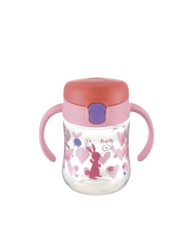 Richell Straw Mug 8months pink 200ml