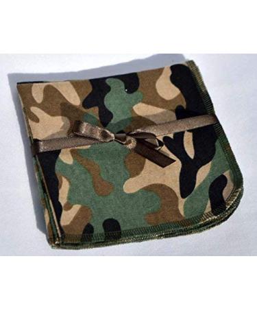 Set of 4 Camouflage Printed Flannel Paperless Towels - 12x12 Inches, 1 Ply - Buy Online on GoSupps.com
