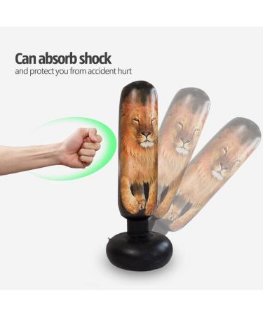 ORULA Inflatable Kids Punching Bag - 160cm Free Standing Martial Arts Dummy | Kids Kick Boxing Bag with Air Pump and Gift Box - Relieve Pent Up Energy in Kids - Buy Online on GoSupps.com