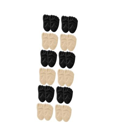 FOMIYES 12 Pairs Sponge Forefoot Pad High Heel Cushion Foot Care Pad Metatarsal Insoles Reed Diffuser Sticks Flowers Arch Support Pad Mesh Stretch Fabric Half Size Pad 4d Absorb Sweat