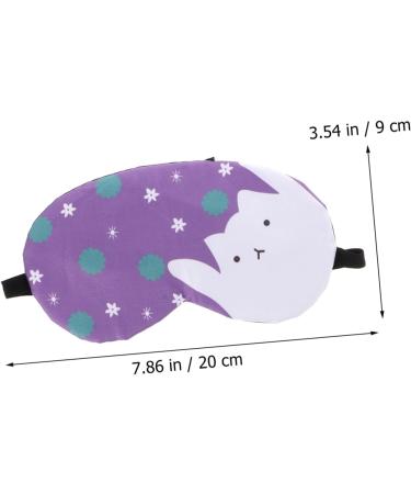 Angoily Comfy Sleep Eye Mask with Ice Cream Bag - 4-Stage Kitten Eye Flap Polyester Mask for Relaxing Nights - Buy Online on GoSupps.com