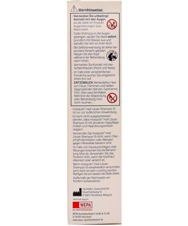 Mosquito Med Lice Shampoo 100ml - Fast & Effective Head Lice Treatment Practical Application Savings Set + Pharma Pearl - Buy Online on GoSupps.com
