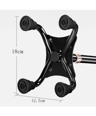 Canes Cane Elderly Crutches Aluminum Alloy Walking Stick with Light 10-Speed Expansion One Foot Four feet Big Four Foot Base Interchange 74-97.3 cm Long Elderly Supplies It's so Kind of You - Buy Online on GoSupps.com
