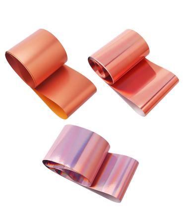 Gold Nail Foil Transfer Stickers - 10 Rolls Metallic Rose Gold Flakes for Classy Nail Designs | Nail Art Accessories - 1.57x39.4 inches - Buy Online on GoSupps.com