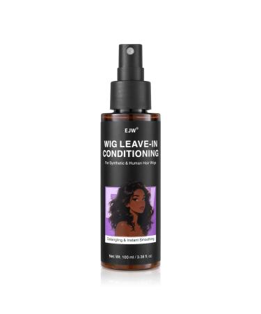 Spray Soin Sans Rin age pour Perruques D m lant & Anti-Frisottis pour Perruques Synth tiques et Naturelles Avec Huile de Jojoba Sans Rin age Douceur Instantan e 100ml