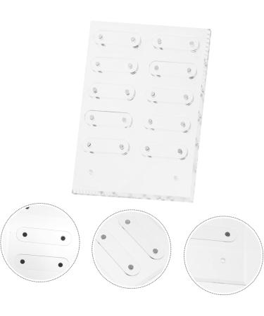 Beavorty 1 Set nail display board nail sample chart board false tip display stand nail art practice tool nail art display rack nail color display DIY Nail piece Acrylic Work nail polish 20x16cm Transparent 1 - Buy Online on GoSupps.com