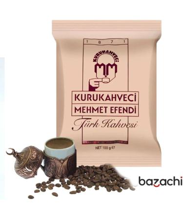 Mehmet Efendi Turkish Coffee - Medium Roast 100% Natural Grind for a True Turkish Delight (100g 2 Pack) - Buy Online on GoSupps.com
