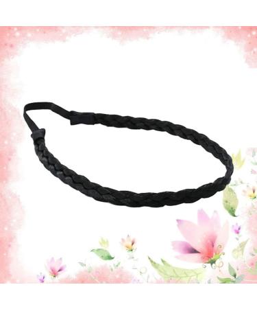 Beaupretty Women's Fashion Headbands Braided Headband Classic Chunky Wide Braids Elastic Plaited Hairpiece Decorative Hair Band Hair Accessory for Women (Black) Womens Fashion Headbands - Buy Online on GoSupps.com