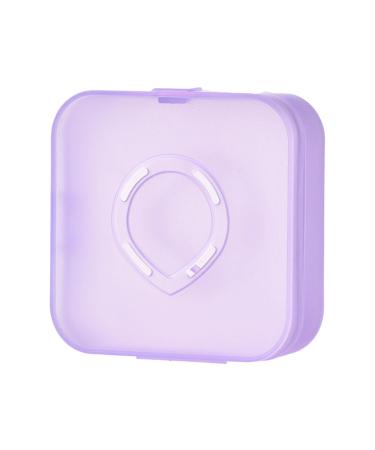 Generic Cosmetic Sponge Storage Box for Travel - Elegant Makeup Accessory Organizer Violet