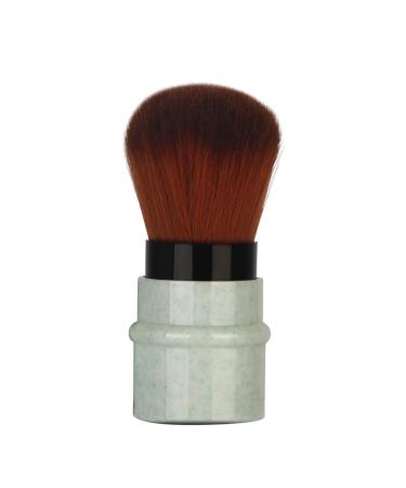 Verdant Touch Foundation Brush Marbling Makeup Foundation Brush Stretchable Handle Powder Blusher Brush for Concealer GreenShort Length