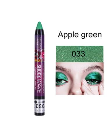 Go Ho 2PCS Green Eyeshadow Sticks - Shimmer Eye Black Ultra Pigmented Makeup - Long Lasting Eye Shadow Pen in Apple Green & Grass Green - Buy Online on GoSupps.com