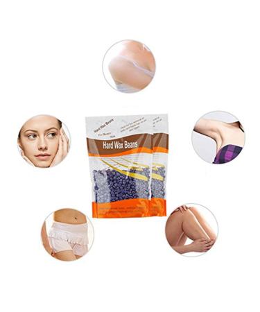PopetPop Beans Wachsperle Pfau - Premium Hair Removal Wax Beans for Face & Body | Depilatory Beads in Black Currant - Buy Online on GoSupps.com