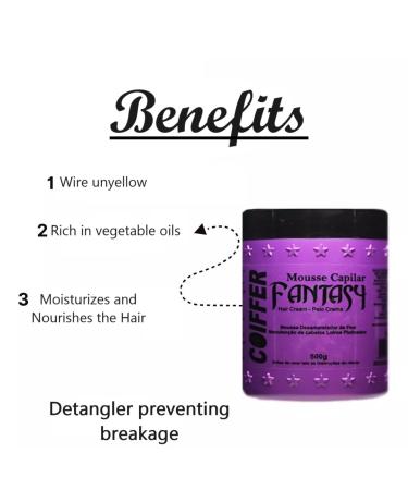 Buy Fantasy Violet Mousse Toning Hair Mask 500g | International Shipping | Coiffer Hair Care - Buy Online on GoSupps.com