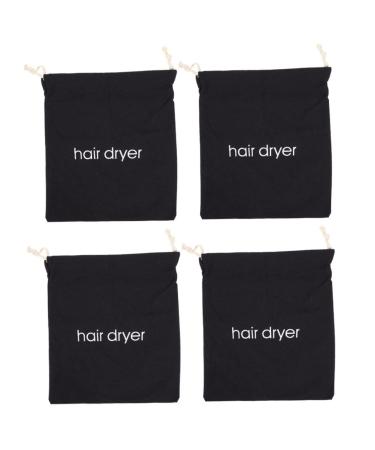 Beavorty Curly Hair Wig 4pcs Hair Dryer Storage Bag Crimper Hair Tool Hairdryer Storage Organizer Cosmetic Bags Travel Bag