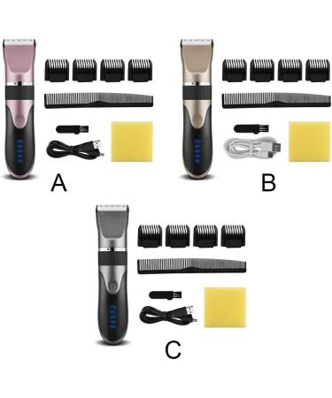lmoikesz Electric Hair Clippers 0.8-2.0mm Adjustable Barber Men Trimmers Washable Low Noise Shaver with Limit Hairbrushes Gray - Buy Online on GoSupps.com