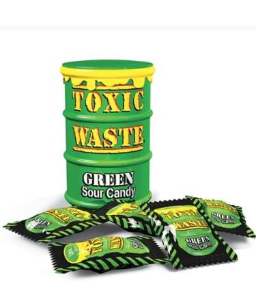 Halloween Trick or Treat Sweets Candy Mix - Toxic Waste Mix of 3 Tubs with Different Flavours of Red Sour Candy Green Sour Candy and Yellow Sour Candy - Buy Online on GoSupps.com