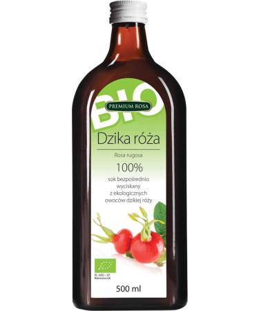 Wild Rose Juice 100% ORGANIC 500ml Premium Rosa
