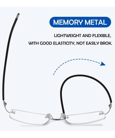 Koosufa Borderless Varifocal Reading Glasses - Progressive Multifocus Anti-Blue Light Frameless Design for Men & Women - Titanium Alloy - Shop Internationally - Buy Online on GoSupps.com