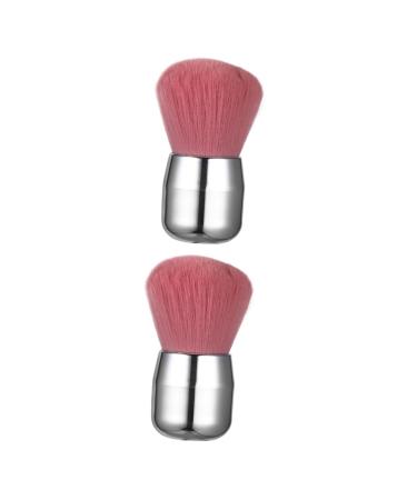 Beavorty 2pcs Mushroom head dust brush liquid highlighter retractable highlighter eyeshadow 8.5x3.5cmx2pcs As Shownx2pcs