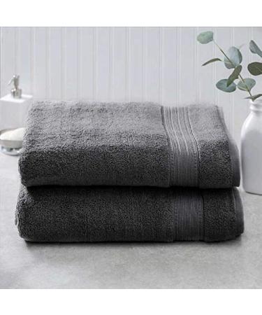 Charisma 100% Hygro Cotton 2-piece Bath Sheet Set - Gray