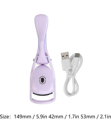 Qukaim Fast Charging Heated Eyelash Curlers Electric Heated Eyelash Curler 3 Temperature Settings Rechargeable Portable Long-Lasting Purple - Buy Online on GoSupps.com