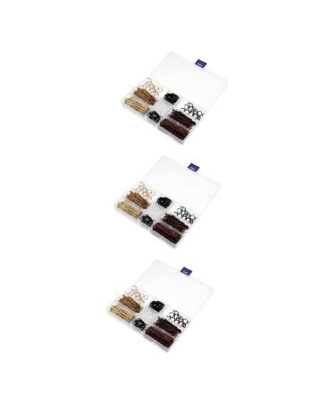 DOITOOL 3 Boxes Boxed U-clip Small Bobby Ladies Suits U Shaped Bobby Women s Suits Black Bobby Pins Bobby Pins Brown Black Barrettes Bobby Pin for Women Mini Tools Miss Metal Set Hair