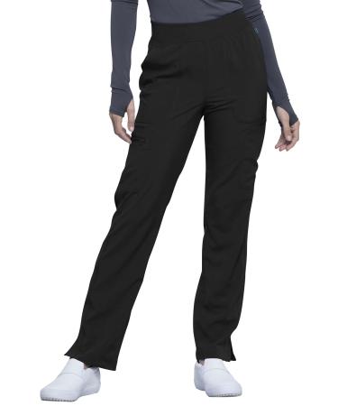 Cherokee Infinity Pull-on Scrub Pants for Women Performance Stretch CK065A Large Black