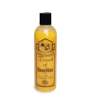 Beeswax Furniture Polish and Conditioner with Orange Oil. Wood Floor Scratch Repair, Feed Into Hardwood, Restore and Protect Cabinets 16 Ounce 16 oz